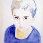 Flint, aquarel